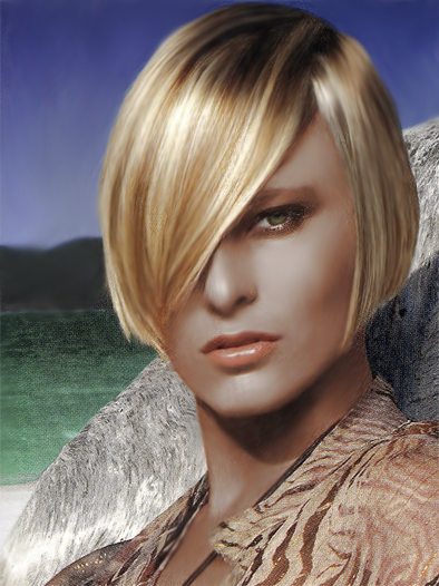 free hairstyle pictures. Slick Blonde Haircut