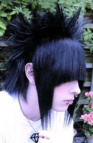 More eccentric emo hairstyle, high upkeep but totally worth it