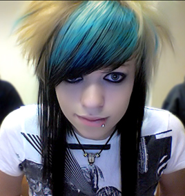 Emo Girl with Awesome Hair Color