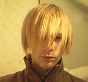 Blonde emo boy