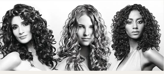 Curly Hair looks best when it is from medium to long length with long layers 