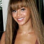 Beyonce Bangs and Straight Hair