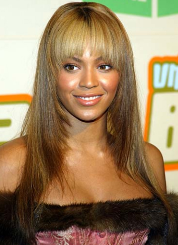 haircuts for long hair with bangs and layers. Beyonce with Layered Hair and