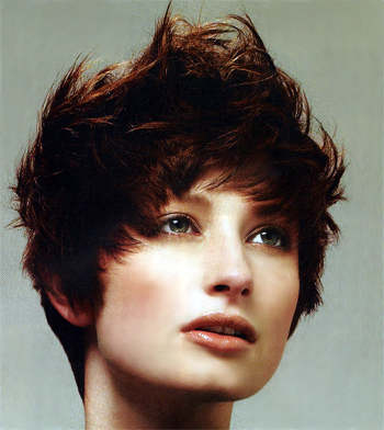 A short pixie hair style is great for those with small delicate features.
