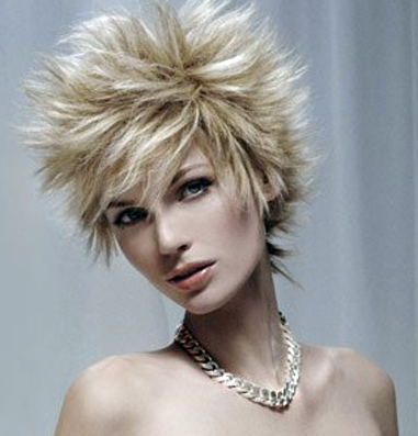 Make a statement with short hair that is out of the ordinary.