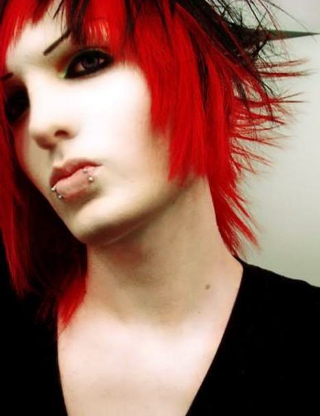 scene boy hairstyle. red-hair-scene-oy