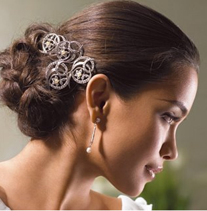 beautiful and sophisticated bridal updo.
