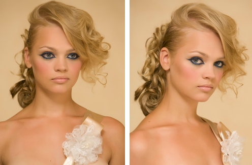 prom hairstyles 2011 curly updos. A curly updo with dramatic