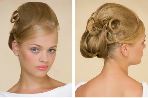 prom updos 2011 with bangs. A curly updo with dramatic