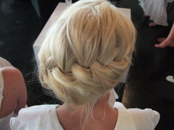 prom updos with braids and curls. A cute raid that starts from