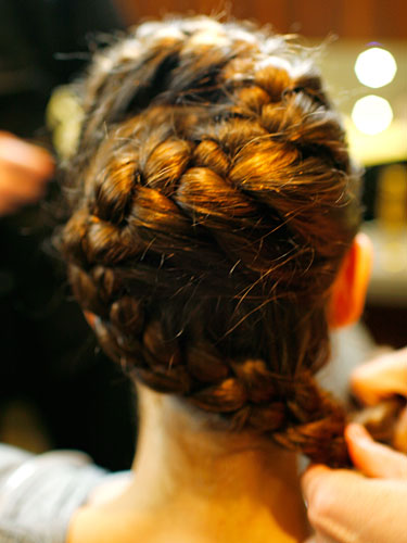 prom hair braided