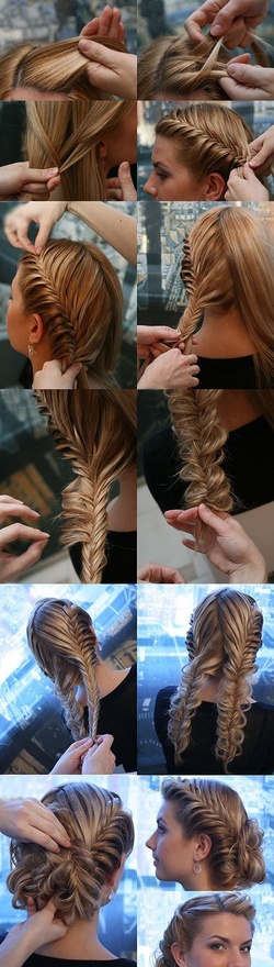 double french fishtail braid tutorial