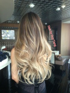 Graduated balayage ombre by Guy Tang
