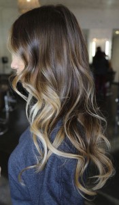 Natural brunette balayage