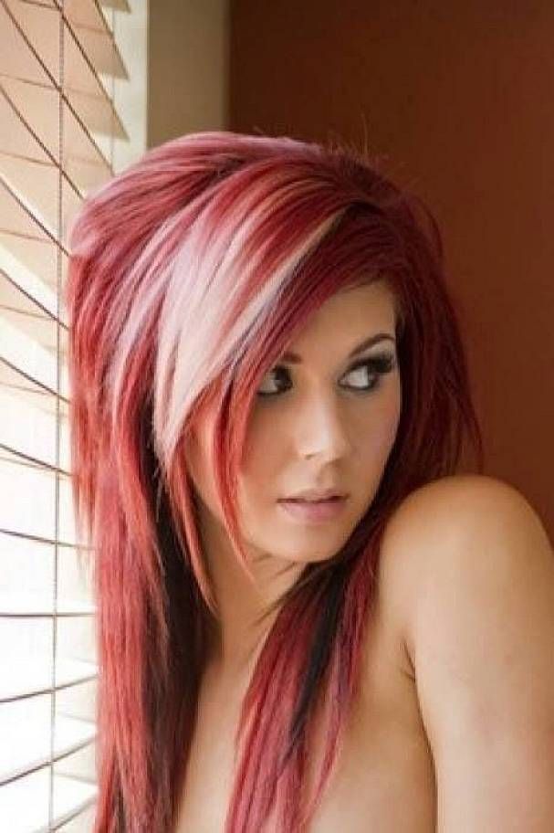 Red Blonde Streaks 24