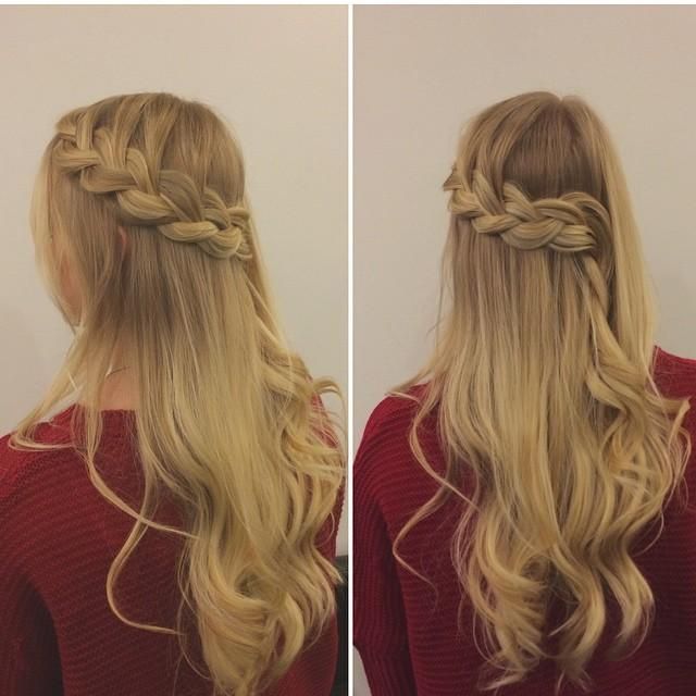 Braided Hairstyles For Long Hair Half Up Half Down My New Hair