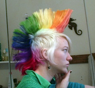 Mohawk Rainbow - My New Hair
